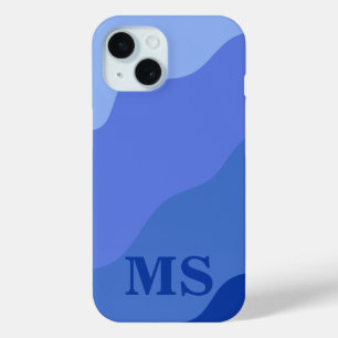 Zeegezicht met strand, grote golf en Mount Sea Cas iPhone 15 Case