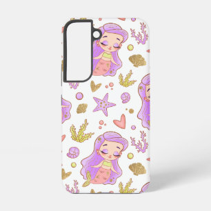 Zeegezicht met strand, grote golf en Mount Sea Cas Samsung Galaxy Hoesje