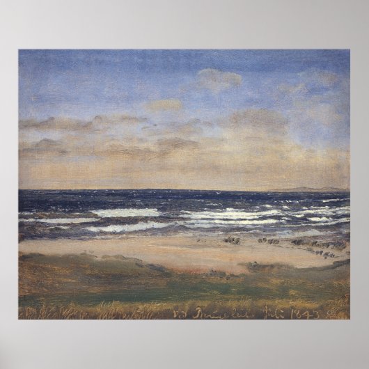 Zeegezicht,  olie poster (Voorkant)