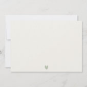 Zeegezicht Palm Tree Island Waterverf bruiloft Bedankkaart (Achterkant)