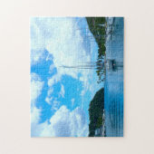 Zeegezicht Saint Lucia. Legpuzzel (Verticaal)