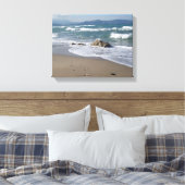 Zeegezicht verpakt Canvas (Insitu (Slaapkamer))