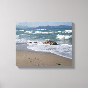 Zeegezicht verpakt Canvas Afdruk