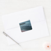 Zeegezicht Vierkante Sticker (Envelop)