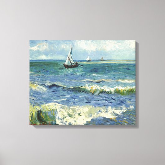 zeegezicht | Vincent van Gogh Canvas Afdruk (Voorkant)