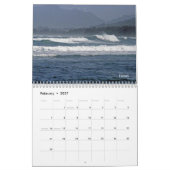 Zeegezichten van beide Amerikaanse kustlandschappe Kalender (Feb 2027)