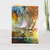 Zeegezichten Wenskaarten III (Achterkant)