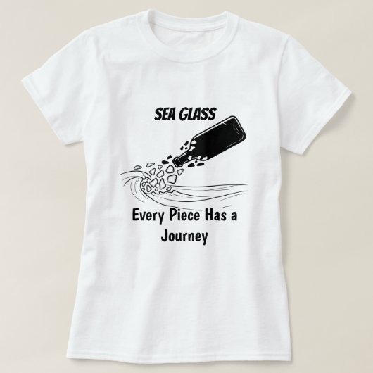 ZEEGLAS: Elk stuk heeft een reis - T-shirt (Design voorkant)