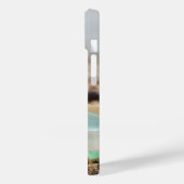 Zeeglas en strandzand blauwgroen blauw grijs groen Case-Mate iPhone case (Achterkant / Links)