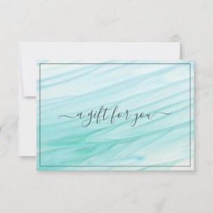Zeeglas Getijden Oceaanblauw Cadeaubon