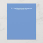Zeeglas Groen Blauw Tropisch Blad Trouwfeest (Achterkant)