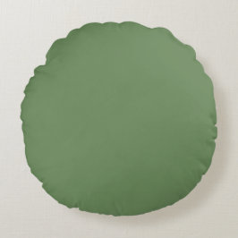 Zeeglas groene effen kleur minimalistisch ontwerp rond kussen
