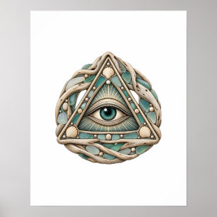 Zeeglas Oog Poster