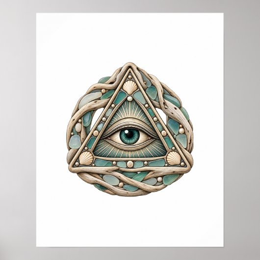 Zeeglas Oog Poster (Voorkant)