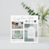 Zeeglas uit de oceaan | Kleurenpalet blauwgroen Kaart (Staand voorkant)