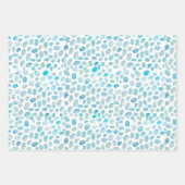 Zeeglas Waterverf Schilderen Strand Inpakpapier Vel (Voorkant)