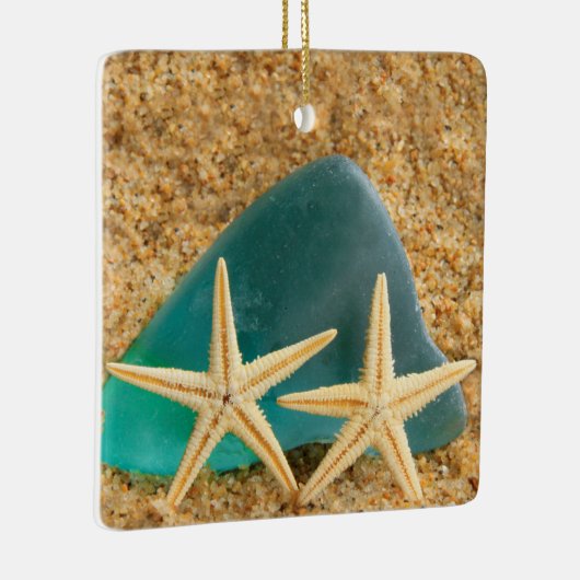 Zeeglavis en zeeglas keramisch ornament (Rechts)