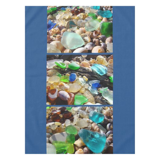 Zeeglazen Beach Tablecloths Coastal Weddenschap Tafelkleed (Voorkant)