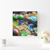 Zeeglazen wandklokken Ontwerper Zee Glass Shells (Huis)