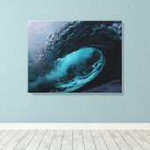 Zeegolven canvas print (Insitu (Houten vloer))