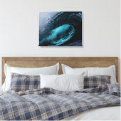 Zeegolven canvas print (Insitu (Slaapkamer))