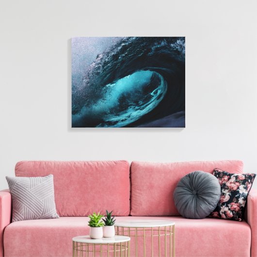 Zeegolven canvas print (Insitu (Woonkamer))