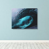 Zeegolven canvas print (Insitu (Houten vloer))
