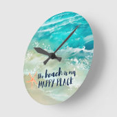 Zeegolven in de Oostzee met een prettige Waterverf Ronde Klok (Hoek)