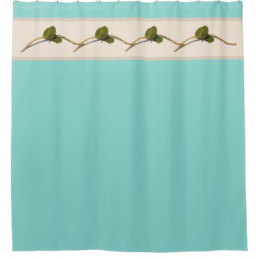 Zeegrape Blooms- Golfdouchegordijn Douchegordijn (Voorkant)