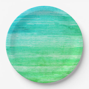 Zeegras Abstracte Waterverf Tie Dye Neon Papieren Bordje
