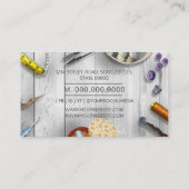 Zeegras of Visitekaartje op het bureau van de trek (Achterkant)