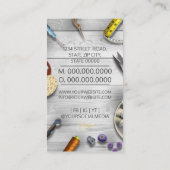 Zeegras of Visitekaartje op het bureau van de trek (Achterkant)