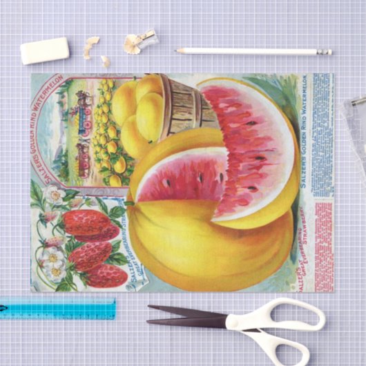  zeegras Salzer's gouden watermeloen Tissuepapier (Craft)