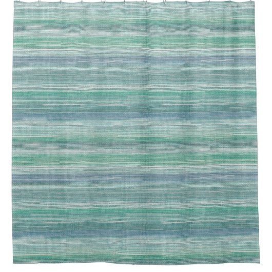 Zeegrass, Coastal Paining Pattern Shower Curtain Douchegordijn (Voorkant)