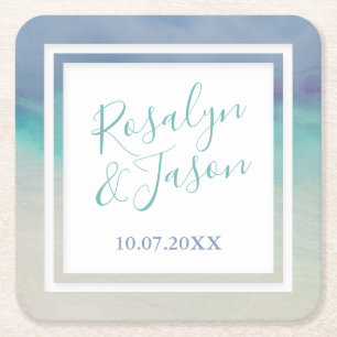 Zeegrens Kartonnen Onderzetters