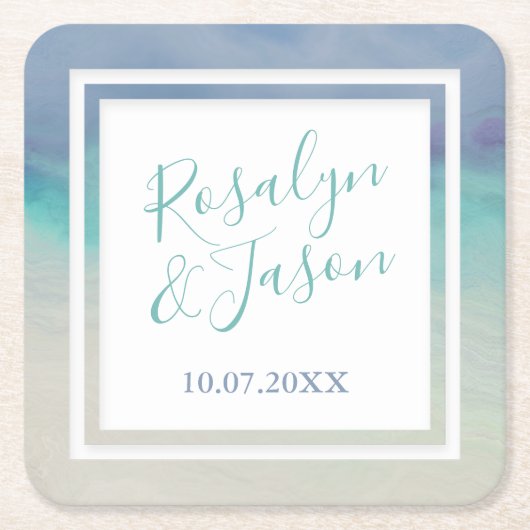 Zeegrens Kartonnen Onderzetters (Voorkant)