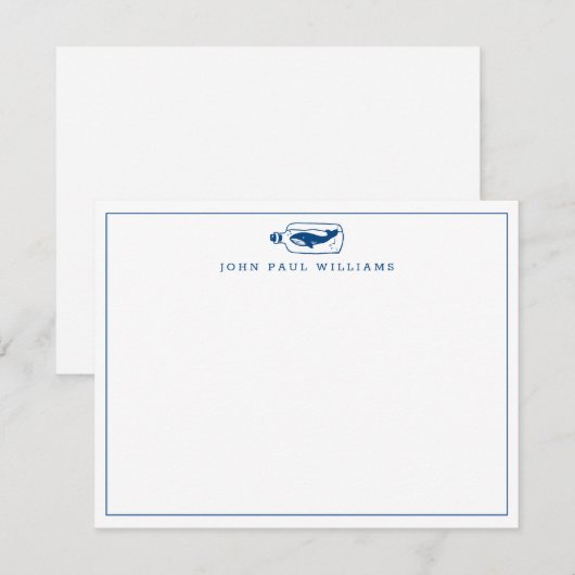 Zeegrens Noordzee Notitiekaartje (Voorkant / Achterkant)