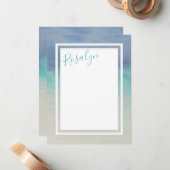 Zeegrens Notitiekaartje (Voorkant / Achterkant in situ)