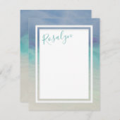 Zeegrens Notitiekaartje (Voorkant / Achterkant)