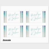 Zeegrens Rechthoekige Sticker (Vel)