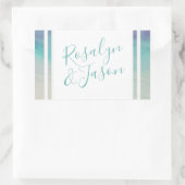 Zeegrens Rechthoekige Sticker (Tas)