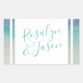 Zeegrens Rechthoekige Sticker (Voorkant)