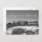 Zeegroef - Noordwest Florida Black & White Briefkaart (Voorkant / Achterkant)