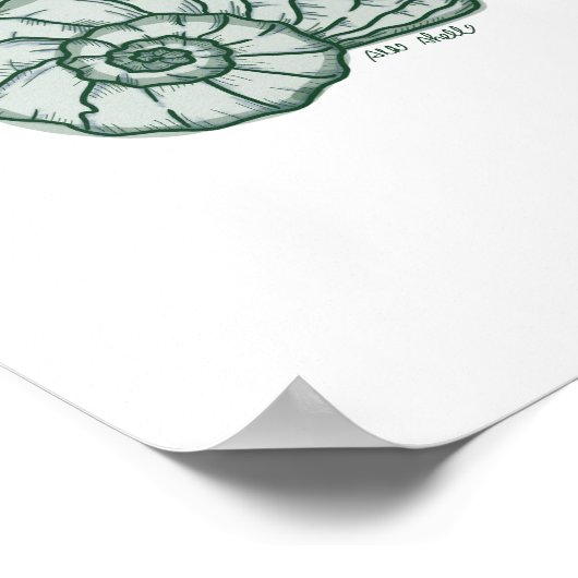 Zeegroeftenprint Poster (Hoek)