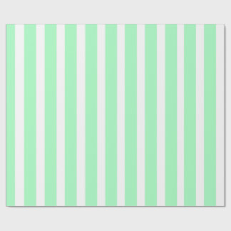 Zeegroen en wit verticaal gestreept papier