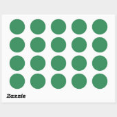 Zeegroen Ronde Sticker (Vel)