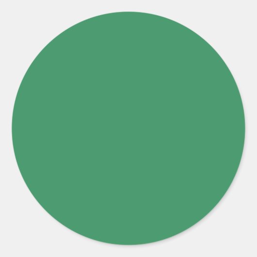 Zeegroen Ronde Sticker (Voorkant)