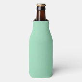 Zeegroene effen kleur flesjeskoeler (Fles Voorkant)
