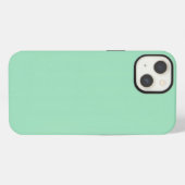 Zeegroene Effen Kleur iPhone Hoesje (Achterkant horizontaal)