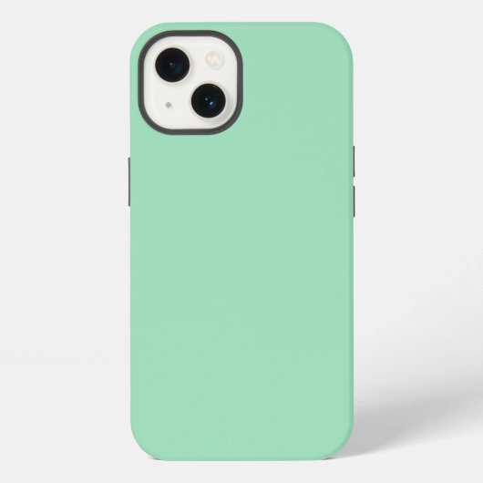 Zeegroene Effen Kleur iPhone Hoesje (Achterkant)